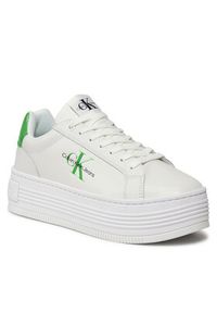Calvin Klein Jeans Sneakersy Bold Platf Low Lace Lth Ml Met YW0YW01431 Biały. Kolor: biały #2