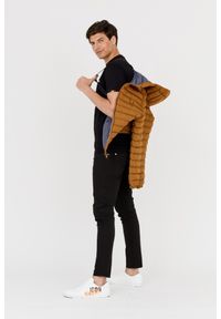 Invicta - INVICTA Brązowa męska kurtka puchowa z kapturem, Rozmiar M. Typ kołnierza: kaptur. Kolor: brązowy. Materiał: puch #3