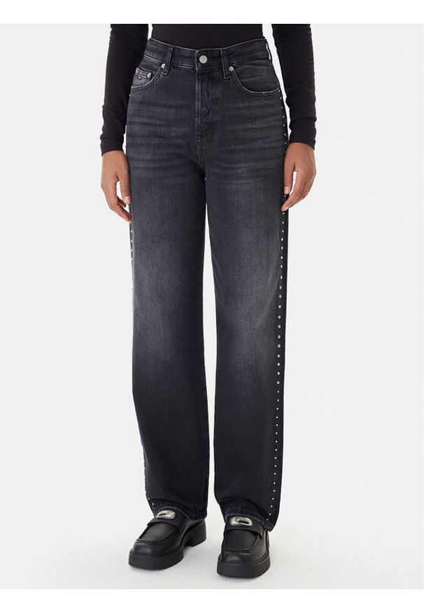 Tommy Jeans Jeansy Layla DW0DW21515 Czarny Straight Fit. Kolor: czarny