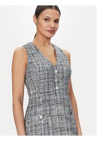 Guess Sukienka koktajlowa W5GK0E WH7I0 Szary Bodycon Fit. Kolor: szary. Materiał: syntetyk. Typ sukienki: bodycon. Styl: wizytowy #4