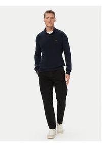 Aeronautica Militare Sweter 262MA1572UL00409 Granatowy Regular Fit. Kolor: niebieski. Materiał: bawełna #2