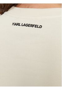 Karl Lagerfeld - KARL LAGERFELD Bluza A1W20045 Écru Regular Fit. Typ kołnierza: dekolt w karo. Materiał: bawełna