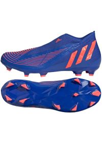 Adidas - Buty piłkarskie adidas Predator Edge.3 Ll Fg M GW2278 niebieskie niebieskie. Kolor: niebieski. Materiał: guma, syntetyk. Sport: piłka nożna