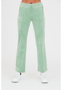 Juicy Couture - JUICY COUTURE Seledynowe damskie spodnie dresowe Tina, Rozmiar XS. Kolor: niebieski. Materiał: dresówka