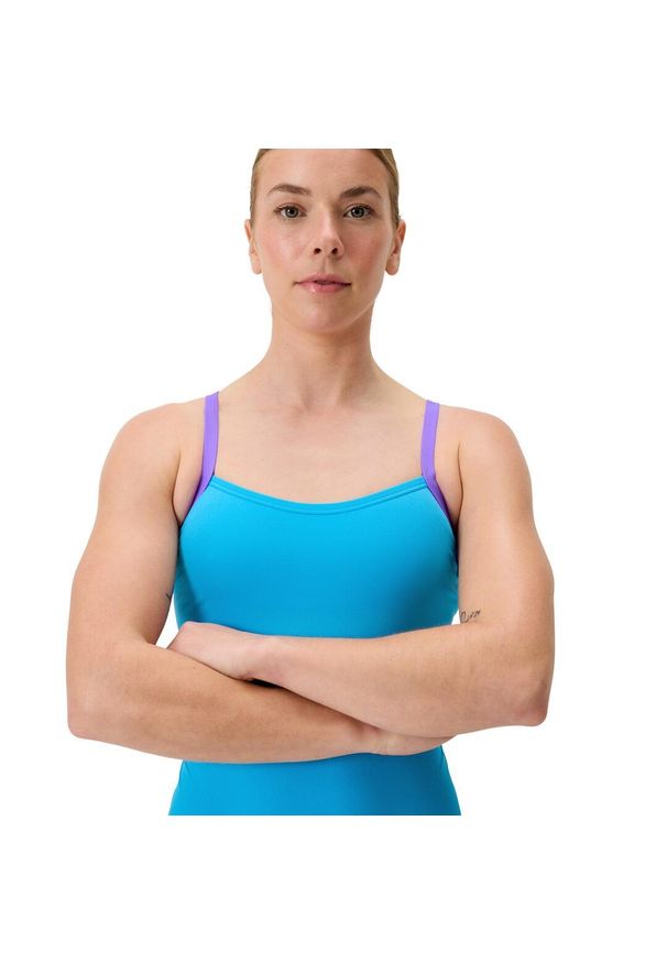 Strój kąpielowy damski Speedo Fl Solid Flyback 2.0 Af. Kolor: niebieski