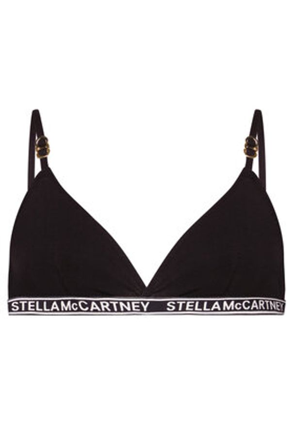 Stella McCartney Biustonosz braletka Ivy Chatting S6R080780.00112 Czarny. Kolor: czarny. Materiał: bawełna