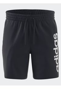 Adidas - adidas Szorty sportowe AEROREADY Essentials Single Jersey Linear Logo Shorts IC0064 Niebieski Regular Fit. Kolor: niebieski. Materiał: bawełna. Styl: sportowy #6