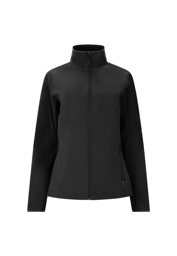 Damska kurtka wodoodporna Whistler Lango. Kolor: czarny. Materiał: softshell. Sport: turystyka piesza, fitness