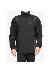 Kurtka wiatrówka męska Under Armour Unstoppable Left Chest Anorak. Kolor: czarny. Materiał: softshell. Sport: turystyka piesza