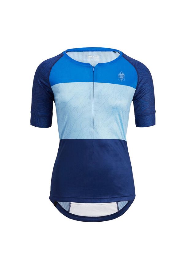 Damski jersey Silvini Stabina. Kolor: niebieski. Materiał: jersey. Długość rękawa: krótki rękaw. Długość: krótkie