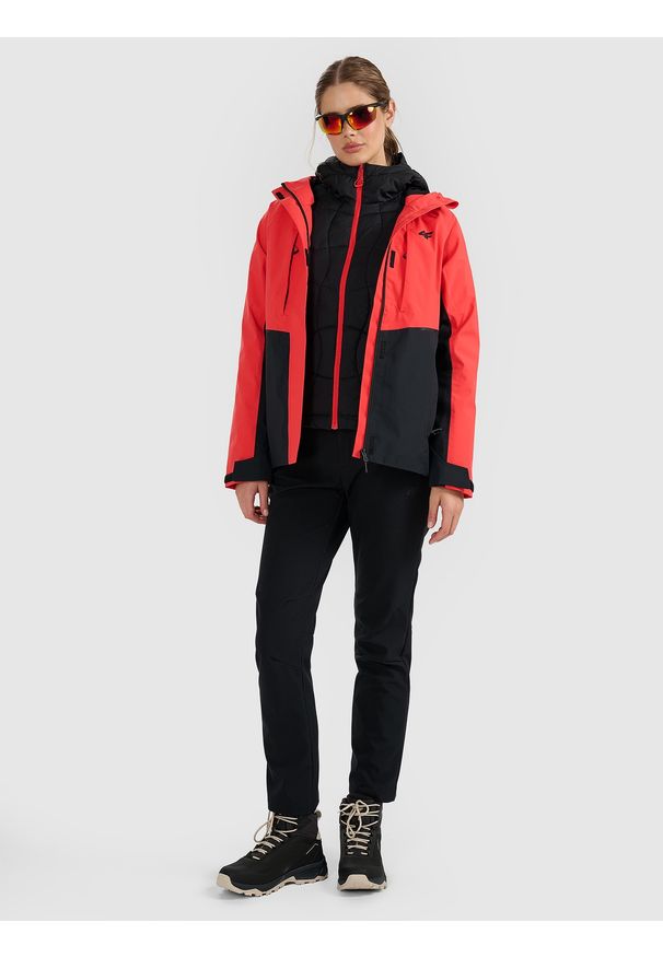 4f - 4F Kurtka puchowa z wypełnieniem Primaloft Silver damska - czarna XXL. Kolor: czarny. Materiał: puch. Technologia: Primaloft. Sport: wspinaczka, turystyka piesza