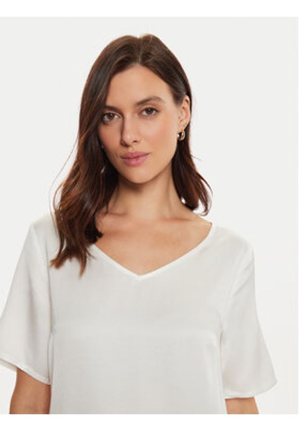 Tatuum Bluzka Mekonga T2416.044B Écru Regular Fit. Materiał: wiskoza