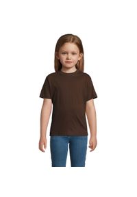 SOL'S - Koszulka Imperial Dla Dzieci. Kolor: brązowy. Sport: joga i pilates #1