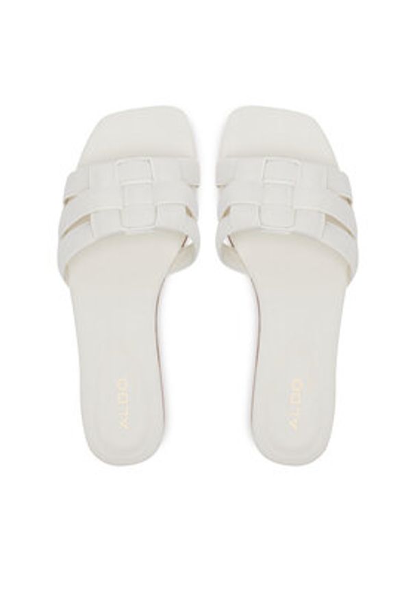 Aldo Klapki Gotosandal 13966710 Biały. Kolor: biały. Materiał: skóra