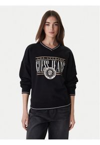 Guess Jeans Bluza W6RQ09 K68I4 Czarny Oversize. Kolor: czarny. Materiał: bawełna #1