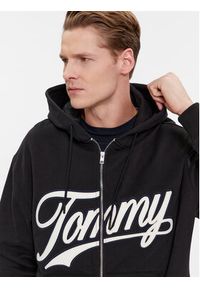 Tommy Jeans Bluza Letterman DM0DM18415 Czarny Relaxed Fit. Kolor: czarny. Materiał: bawełna #3