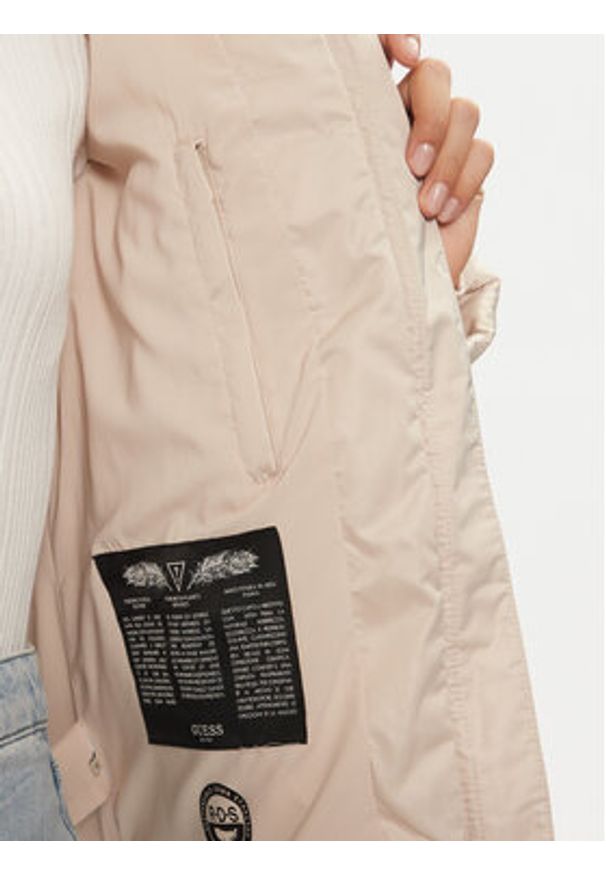Guess Kurtka puchowa New Olga W4BL53 WEX52 Beżowy Regular Fit. Kolor: beżowy. Materiał: syntetyk