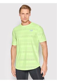 New Balance Koszulka techniczna Speed MT13277 Zielony Athletic Fit. Kolor: zielony. Materiał: syntetyk #1