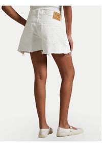 Polo Ralph Lauren Szorty jeansowe 211964084001 Biały Straight Fit. Kolor: biały. Materiał: bawełna #3