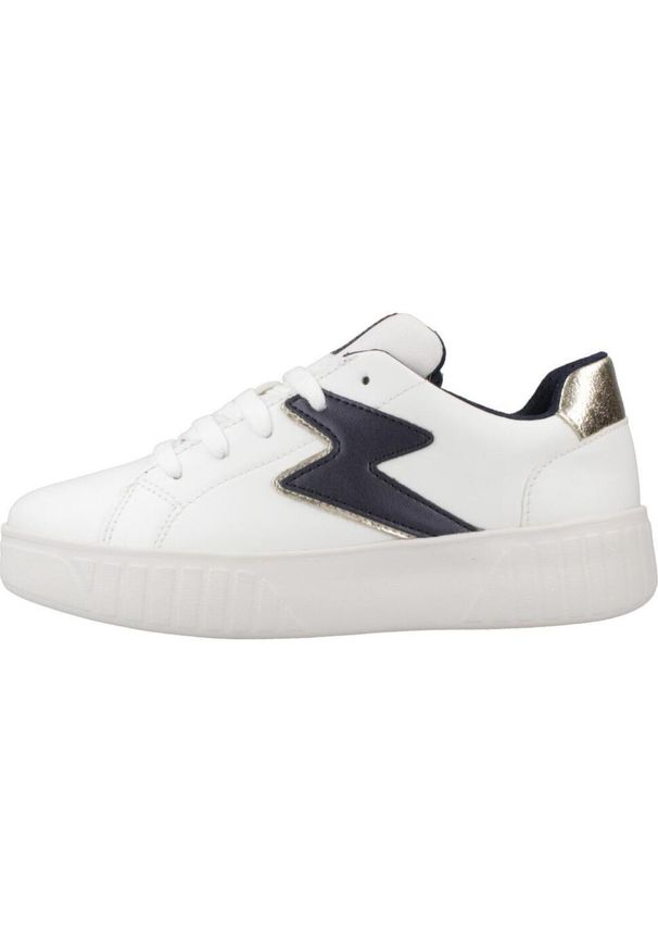 Geox - Buty GEOX J MIKIROSHI GIRL Biały. Kolor: biały. Materiał: syntetyk, tkanina. Sport: turystyka piesza