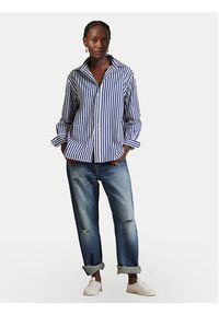 Polo Ralph Lauren Koszula 211968218001 Granatowy Oversize. Typ kołnierza: polo. Kolor: niebieski. Materiał: bawełna #4