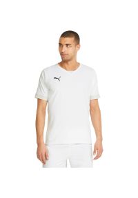 Podkoszulek Puma Teamfinal Jersey, Mężczyźni. Kolor: biały. Materiał: jersey. Sport: piłka nożna