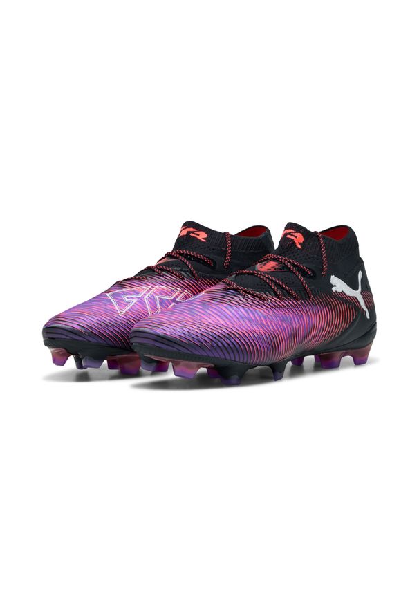 Puma - Buty piłkarskie FUTURE 8 ULTIMATE FG PUMA. Kolor: czarny, czerwony, wielokolorowy, biały. Materiał: tkanina, syntetyk. Sport: piłka nożna