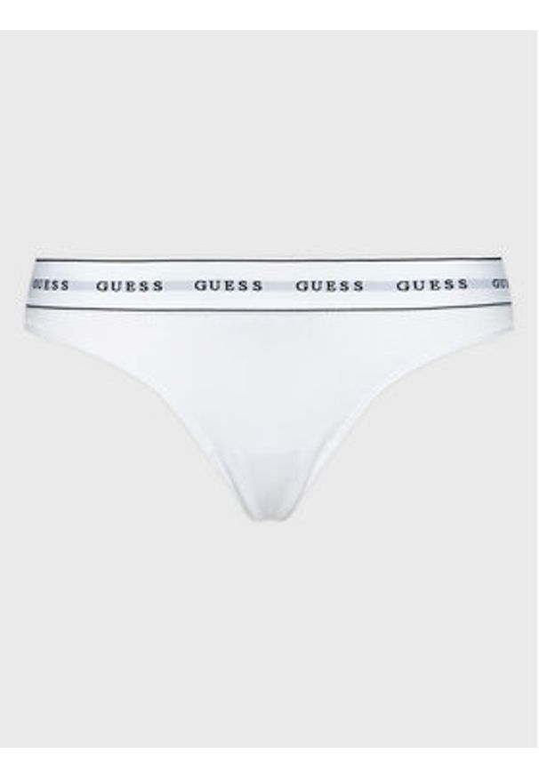 Guess Stringi Carrie O97E04 KBBU1 Biały. Kolor: biały. Materiał: bawełna