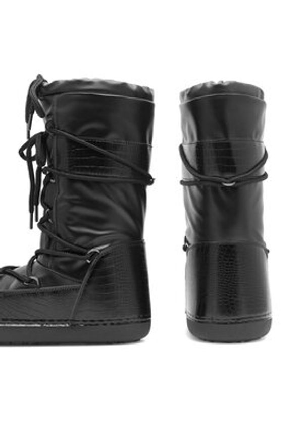 DeeZee Śniegowce NS9032-01 Czarny. Kolor: czarny. Materiał: materiał