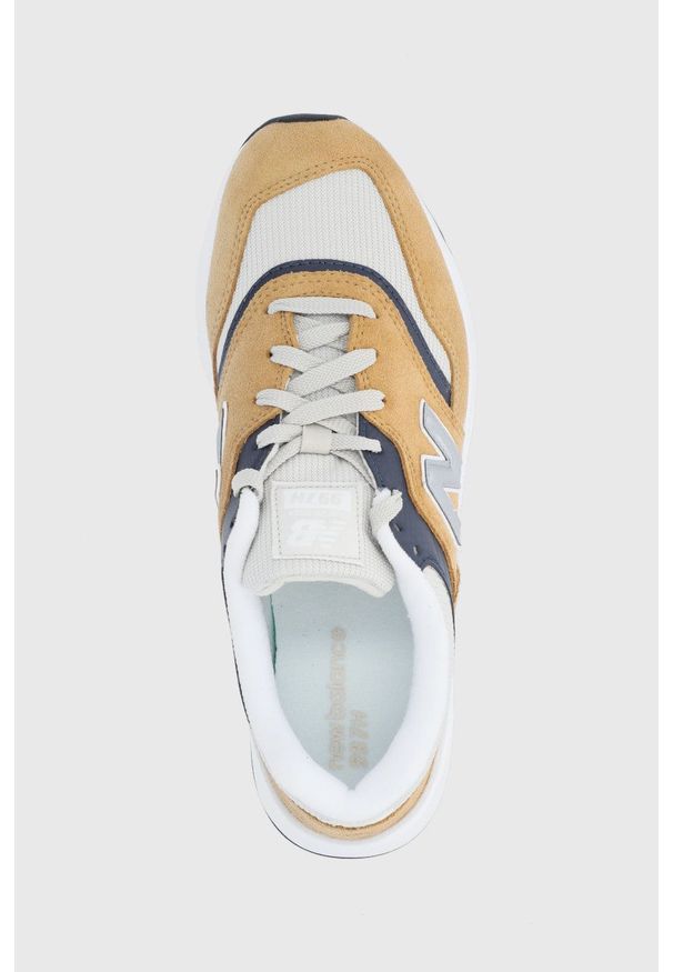 New Balance Buty CM997HTA kolor brązowy. Nosek buta: okrągły. Zapięcie: sznurówki. Kolor: brązowy. Materiał: guma