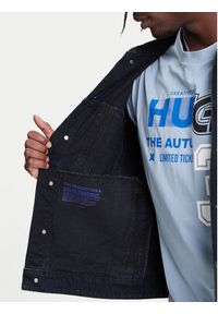 Hugo - HUGO Kurtka jeansowa Dex 50541714 Granatowy Regular Fit. Kolor: niebieski. Materiał: bawełna #5