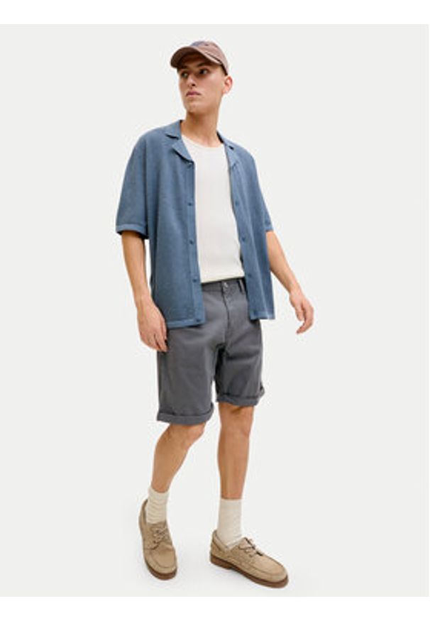 Jack & Jones Szorty jeansowe Rick 12288485 Szary Regular Fit. Kolor: szary. Materiał: bawełna