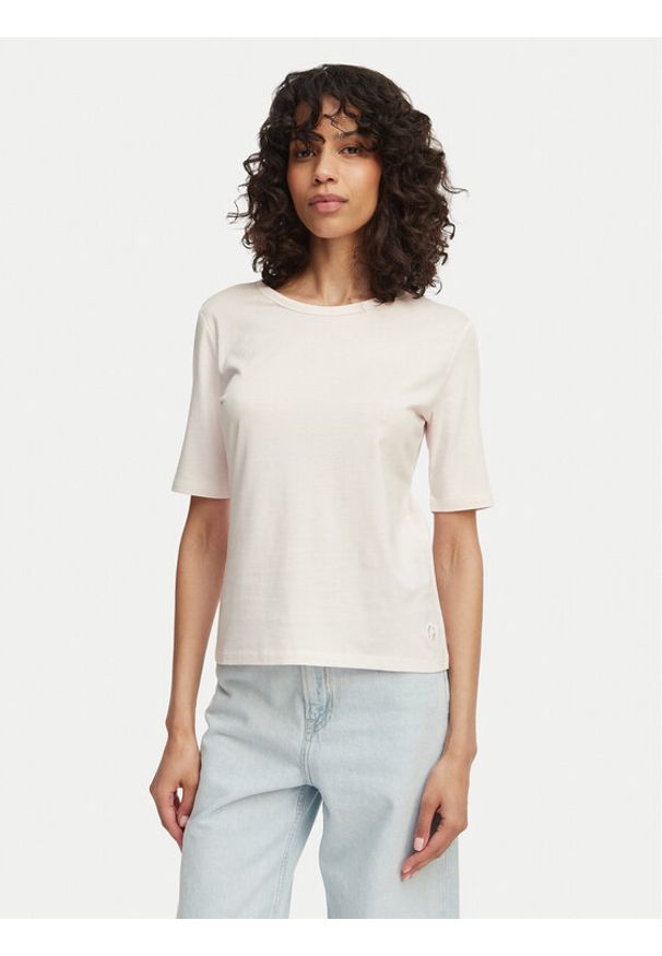 BOSS T-Shirt Evyta 50561508 Różowy Regular Fit. Kolor: różowy. Materiał: bawełna