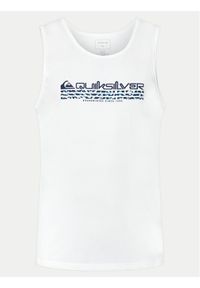 Quiksilver Tank top Omni Fills EQYZT07662 Biały Regular Fit. Kolor: biały. Materiał: bawełna