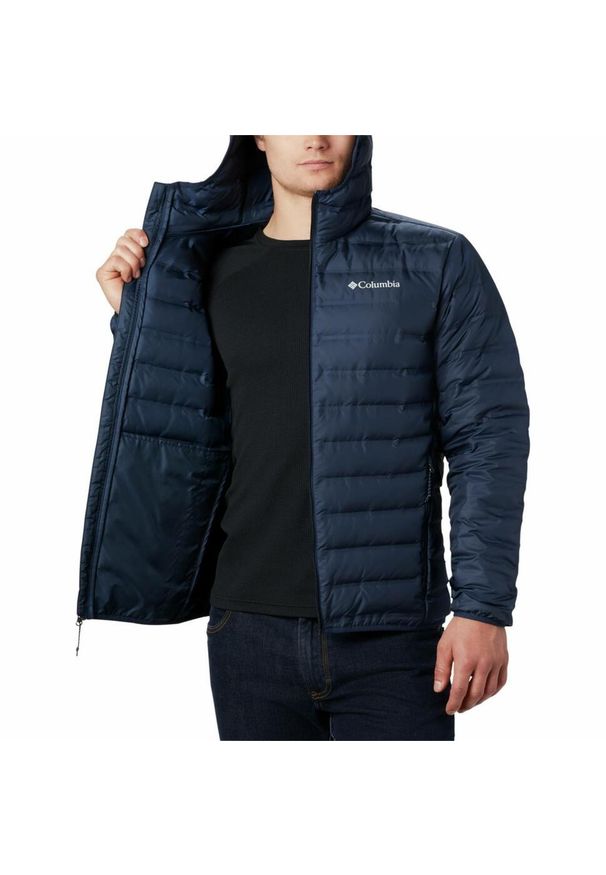 columbia - Kurtka puchowa męska Columbia Lake 22 II Down Hooded Jacket z kapturem. Typ kołnierza: kaptur. Kolor: niebieski. Materiał: puch