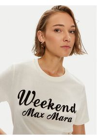 Weekend Max Mara T-Shirt Zirlo 2425976031600 Écru Regular Fit. Materiał: bawełna #2