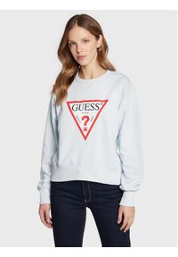 Guess Bluza Original W2YQ16 KBA10 Niebieski Regular Fit. Kolor: niebieski. Materiał: bawełna #1