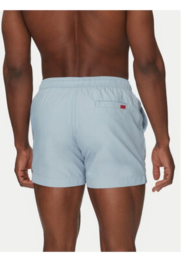 Hugo - HUGO Szorty kąpielowe Dominica 50493450 Błękitny Regular Fit. Kolor: niebieski. Materiał: syntetyk