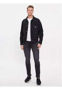 Calvin Klein Jeans Kurtka jeansowa J30J324577 Czarny Slim Fit. Kolor: czarny. Materiał: bawełna