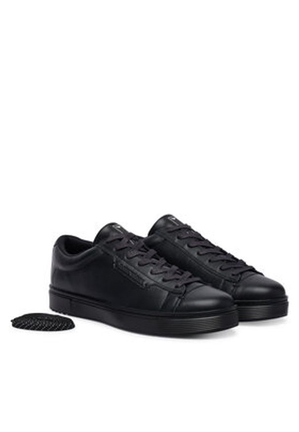 Emporio Armani Sneakersy EM005292 AF24320 UC001 Czarny. Kolor: czarny. Materiał: skóra