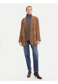 Weekend Max Mara Kurtka skórzana Rolanda 2525446071650 Brązowy Oversize. Kolor: brązowy. Materiał: skóra #6