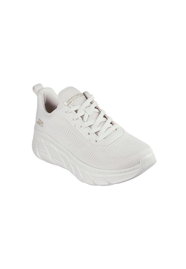 skechers - Buty SKECHERS 117385S Beżowy. Okazja: na co dzień. Kolor: biały. Materiał: tkanina, guma