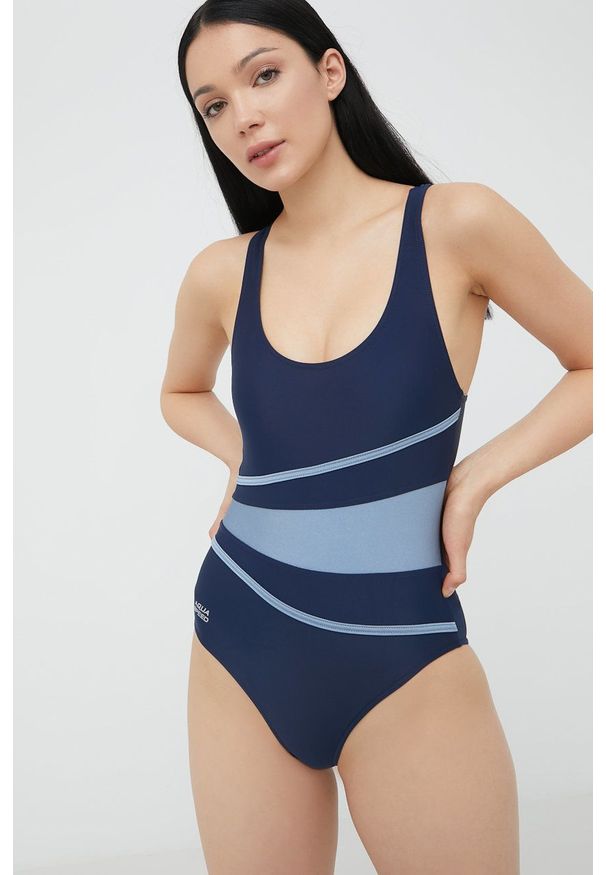 Aqua Speed jednoczęściowy strój kąpielowy Stella kolor granatowy lekko usztywniona miseczka. Kolor: niebieski. Materiał: materiał, włókno, lycra
