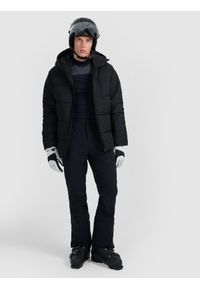 4f - 4F Kurtka narciarska membrana 5000 męska - czarna M. Kolor: czarny. Materiał: poliester, materiał. Wzór: gładki. Sezon: zima #2