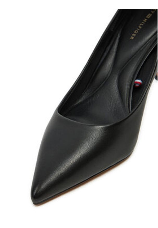 TOMMY HILFIGER - Tommy Hilfiger Szpilki Essential Pointed Pump FW0FW07533 Czarny. Kolor: czarny. Materiał: skóra. Obcas: na szpilce