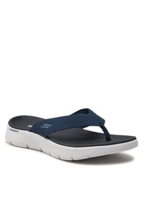 skechers - Skechers Japonki Go Walk Flex Sandal-Splendor 141404/NVY Granatowy. Kolor: niebieski. Materiał: materiał