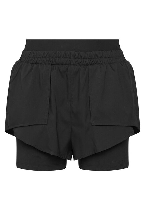 GIRLFRIEND COLLECTIVE - Girlfriend Collective Szorty sportowe Fallon 4093 Czarny Regular Fit. Kolor: czarny. Materiał: syntetyk