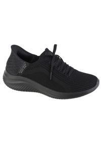 skechers - Damskie ULTRA FLEX 3.0 BRILLIANT PATH Slip-On Czarny. Zapięcie: bez zapięcia. Kolor: czarny. Materiał: tkanina. Sport: turystyka piesza