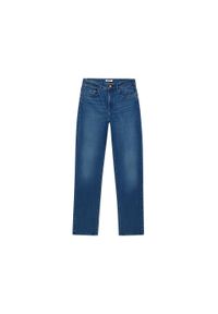 Wrangler - WRANGLER DAMSKIE SPODNIE JEANSOWE STRAIGHT AGATE BLUE 112356388 W26R017457