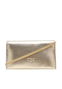 Pinko - PINKO Torebka Flat Purse Mini AI 25-26 PCPL 105347 A2O9 Złoty. Kolor: złoty. Materiał: skórzane #4